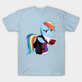 Rainbow Dash as the 3rd Doctor T-Shirt